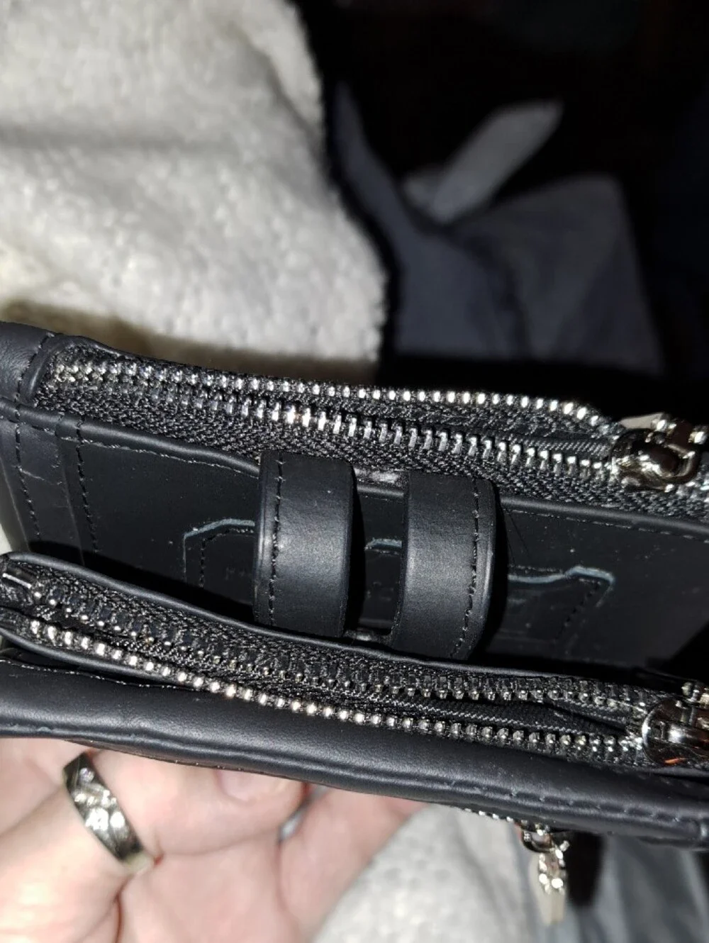 Black Leather Men’s Wallet  Or Womens W/chain (Humperpaul)